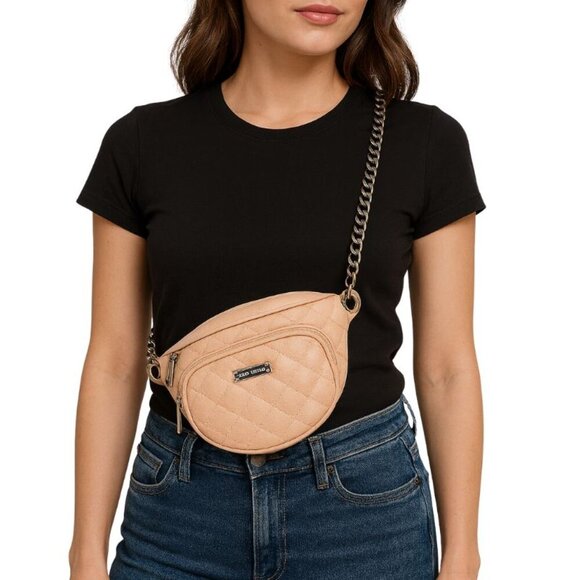 Steve Madden Quilted Fanny Pack Crossbody Bag - Picture 1 of 6